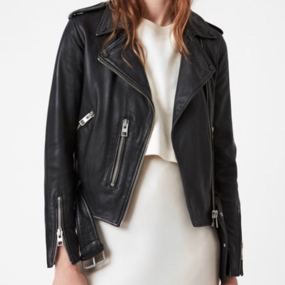 All Saints Classic Balfern Leather Jacket
